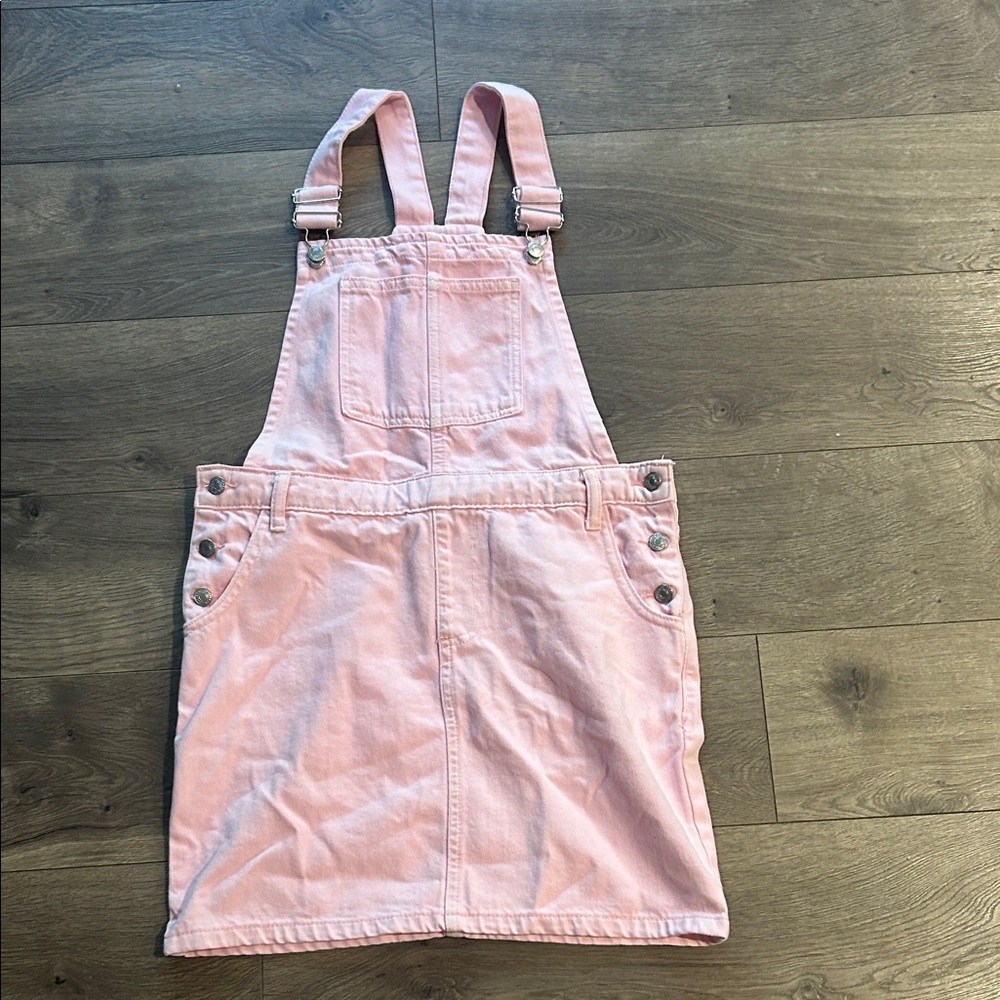 Forever 21 Light Pink Kids Overall Dress- Sz 13/14 NWT